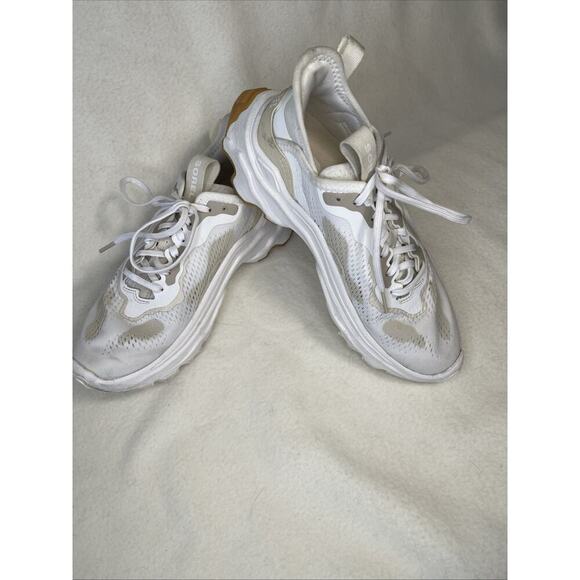 Sorel Women's Kinetic Breakthru Tech Sneaker Size 6 White Athletic Platform Shoe - Picture 3 of 8